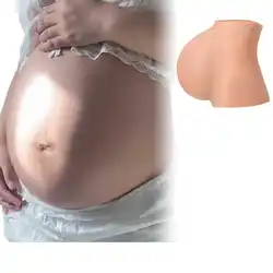 3/6/9 months silicone artificial Pregnant big belly fake tummy Pregnancy for women Costume pretend baby for women