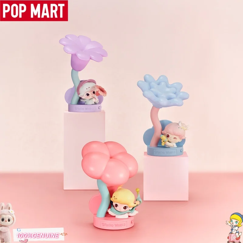 

POPMART Dimoo Moments In Bloom Series Sensor-Activa Night Light Blind Box Desktop Decor Toys Cute Illuminated Collectible Gift