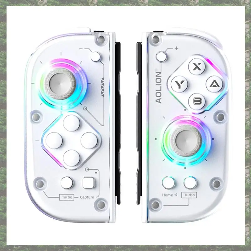 

Aolion For Nintendo Switch/Lite/Oled Joypad BT 5.2 L/R Gamepad With RGB Light Game Controller For PC Android IOS