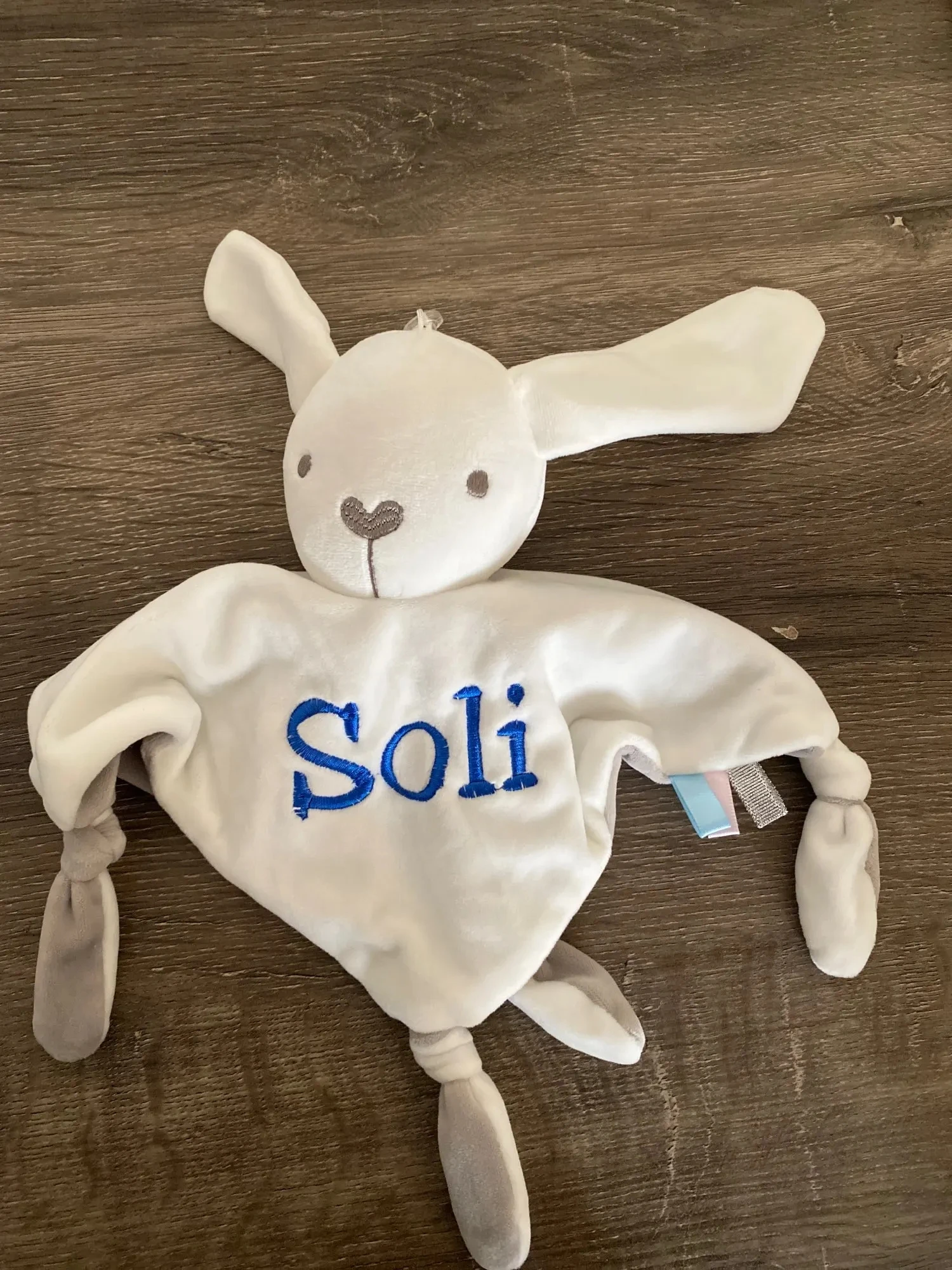 Personalized Name Newborn Baby Gift Grasping Toy Baby Sleep Doll Baby Shower Gift Soft Comfort Doll Custom Embroidered Kid Gift