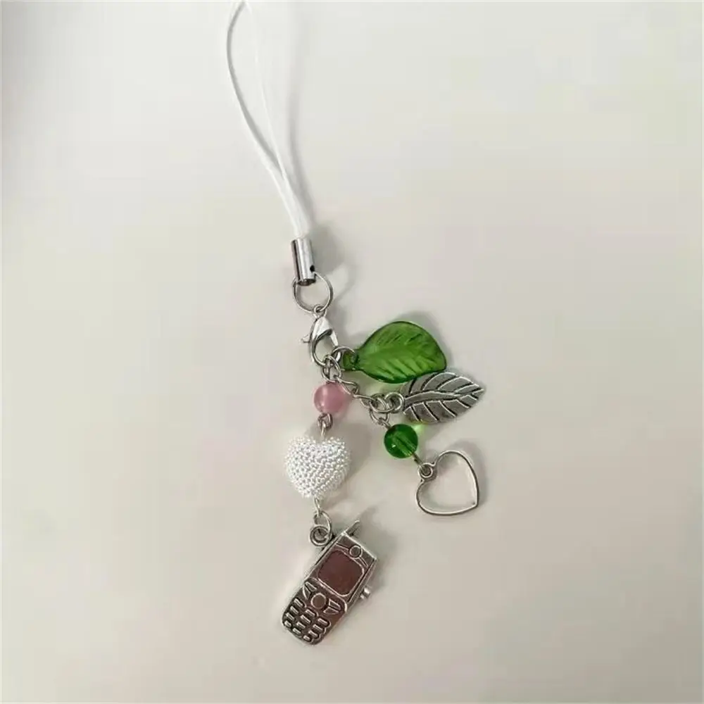 

Мобильные аксессуары, сверкающие подвески для телефона Y2K, кулон с бантом, ремешок для телефона из бисера, брелок для ключей, ремешок на запястье, цепочка для телефона, девушка, женщина