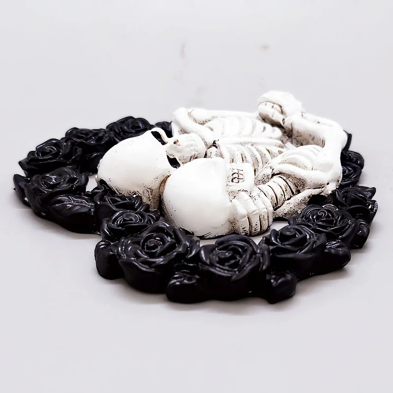 Lover Skull Silicone Mold Halloween Decoration Gypsum Crafts Resin Making Tool DIY Soap Ice Baking Mold Party Gift