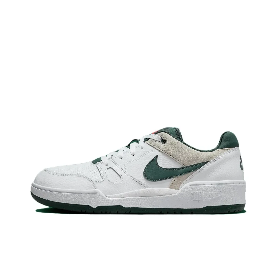 Nike Full Force Low Men's and Women's Sneakers Comfortable wear plate shoes Breathable lightweight casual shoes Dark green