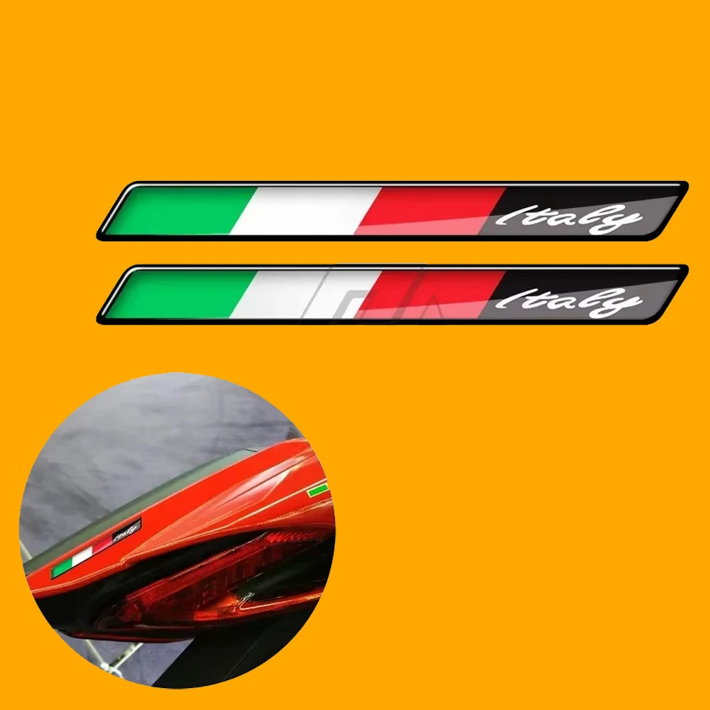 ملصق علم إيطاليا للدراجات النارية لـ Ducati Aprilia Piaggio Vespa Sprint GTS GTV LX 50 150 200 300 راتينج ثلاثي الأبعاد #2
