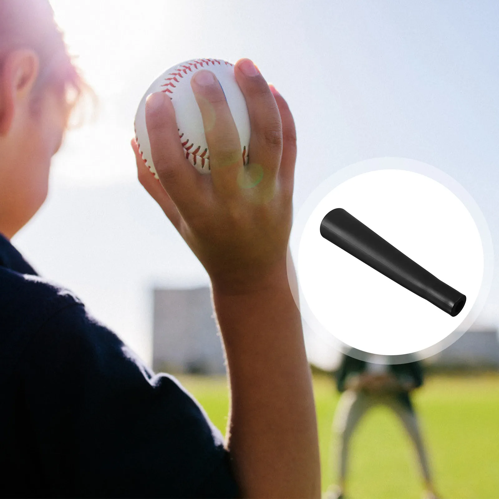 

Улучшенный тренировочный держатель для мяча (ти-топпер) для бейсбола и софтбола - высокоэластичный резиновый держатель для мяча для отработки навыков отбивания