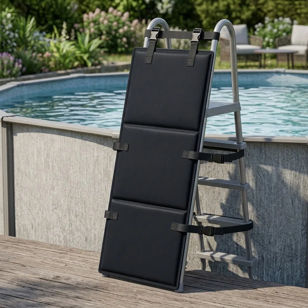 Outdoor Ladder Protector Pool Ladder Cover Pvc Coated Fabric Wear-resistant Design General Purpose Ladder Cover