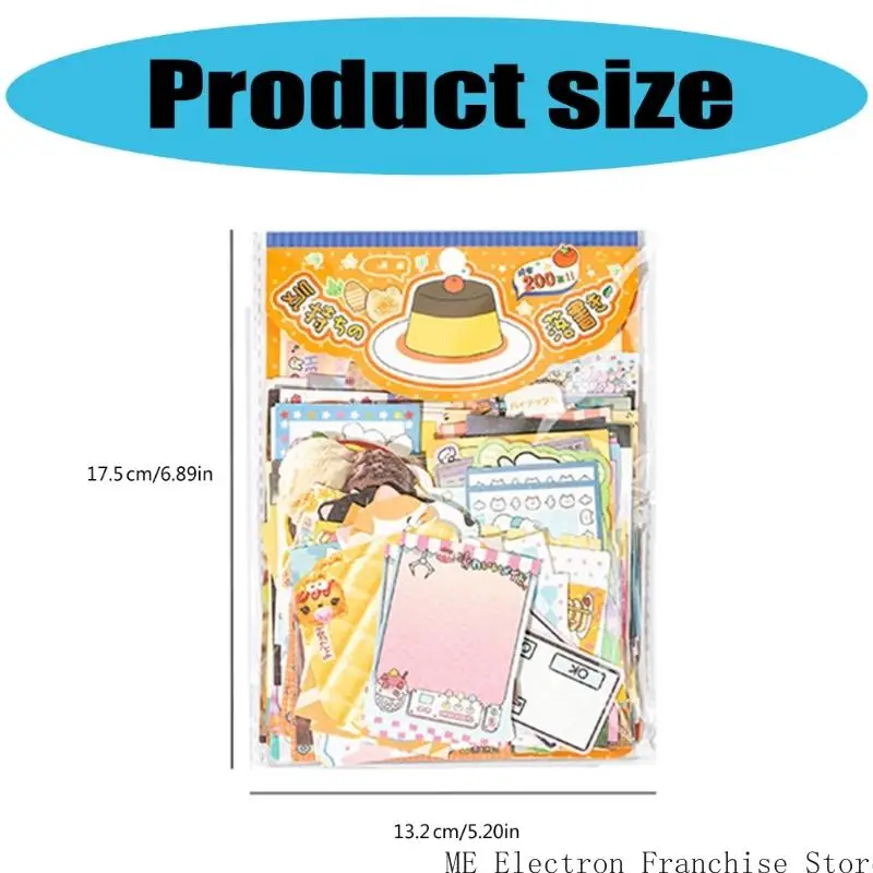 T5EA Cartoon Doodling Note Paper 200 листов примечание Memo Pad ScrapBooking Decorment Paper для скрапбукинга.