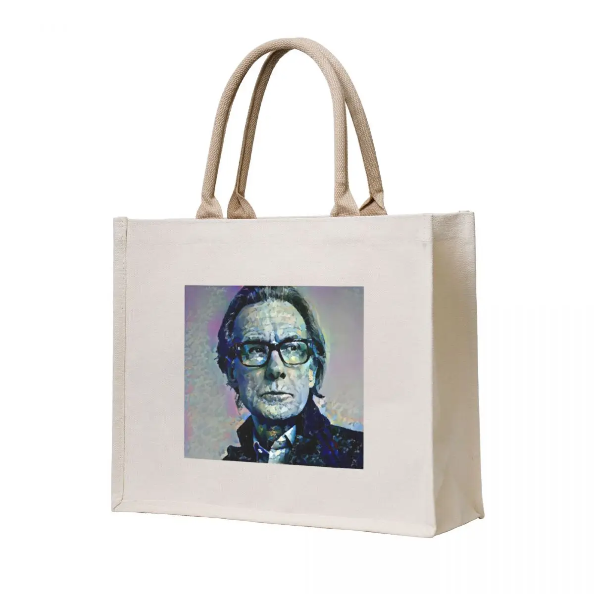 

Bill Nighy Portrait Tote Bag custom tote bag canvas shopping bag Candy bags shopping bags foldable