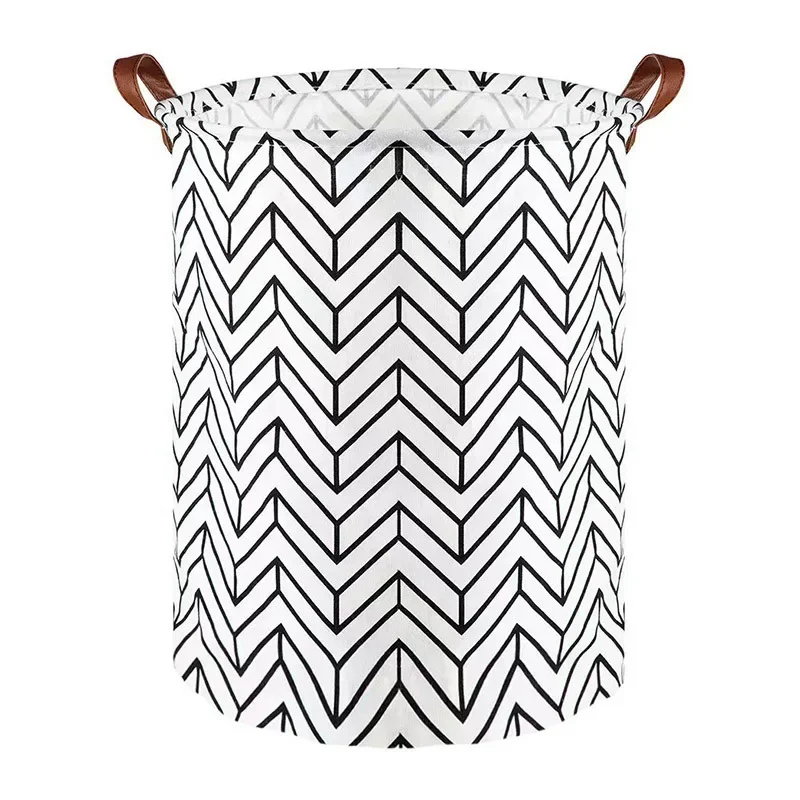 

Clothes Basket Folding Fabric Cotton and Linen Dirty Clothes Bedroom Storage Children's Clothes Storage Basket
