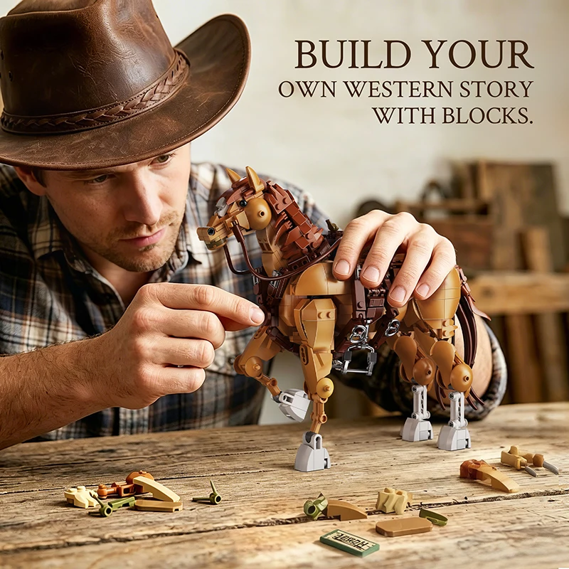 2 in 1 Horse Building Blocks S - Model Kit Horse ulasan dan harga