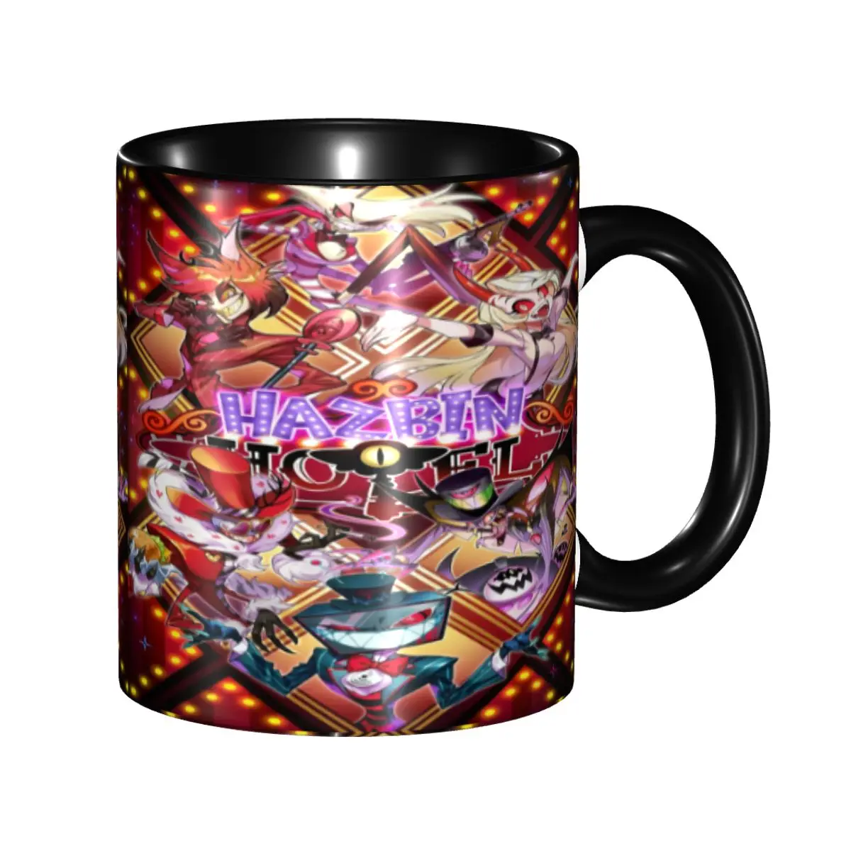 

Hazbines Hoteles Alastor Vox 2 Merch Coffee Mugs Novelty Cup Gifts For Women Men