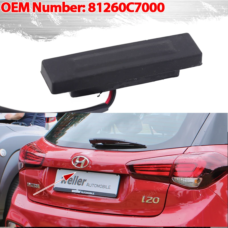 81260-C7000 81260C7000 Rear Trunk Switch Lid Handle Tailgate Opening Button for 2014- 2020 Hyundai I20 2Nd Generation