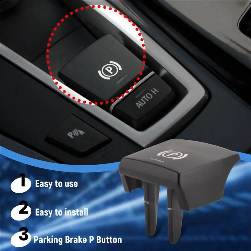 3X Parking Brake P Button Switch Cover For BMW 5 6 X3 X4 F10 F11 F06 F12 F25 09-13-A08Q