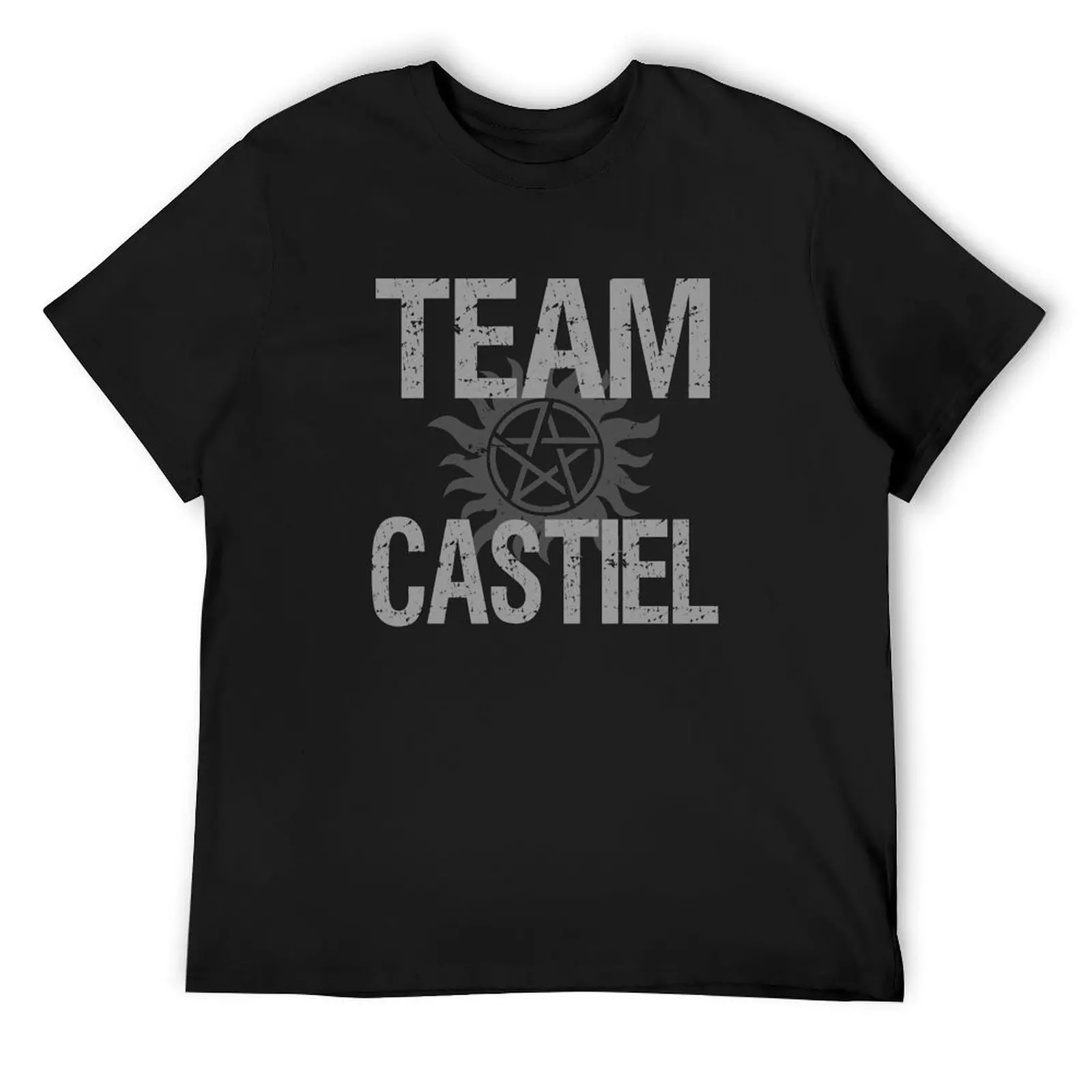 

Team Castiel T-Shirt anime figures blacks new edition street wear mens graphic t-shirts big and tall