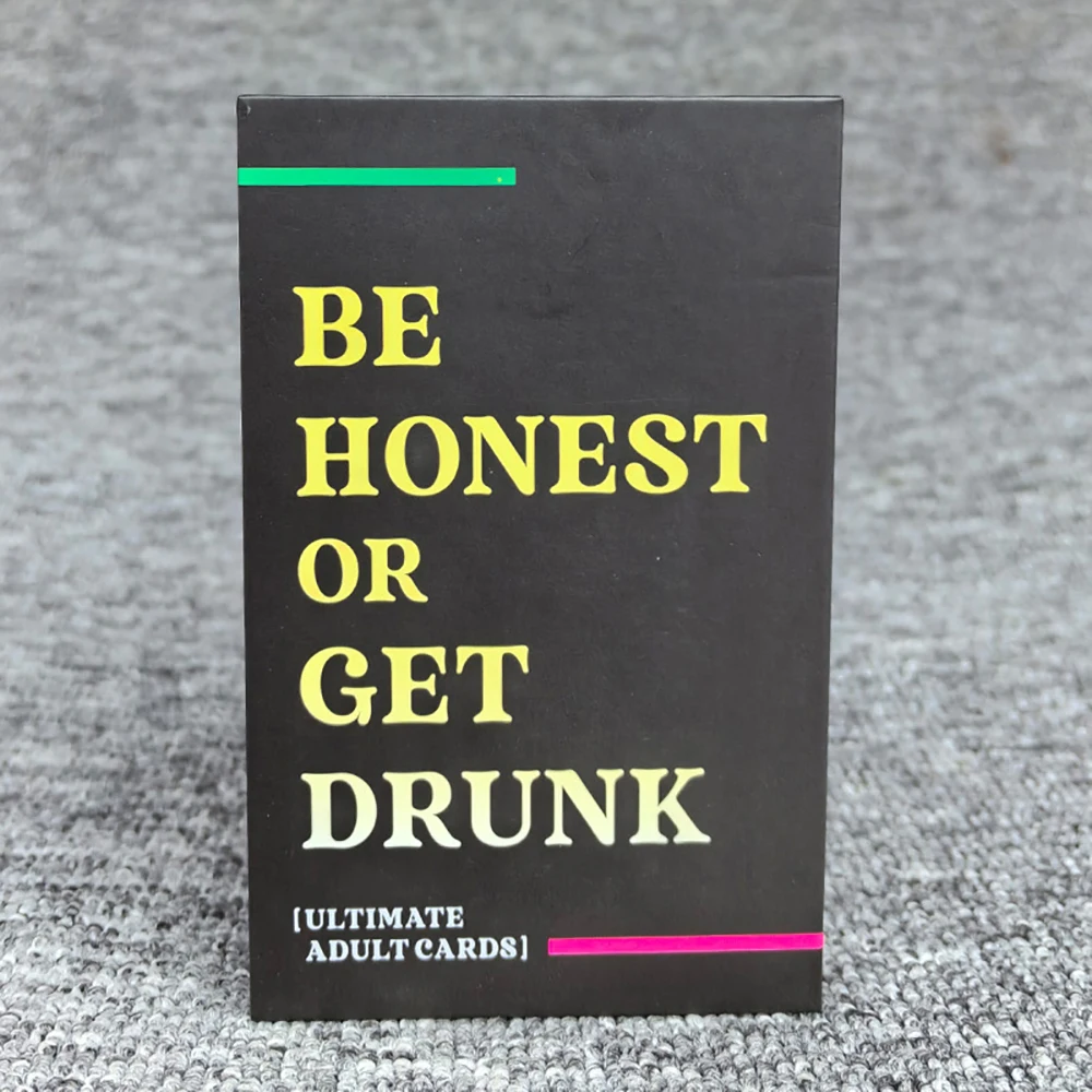 77 Cards / Deck Be Honest or Get Drunk Ultimate Adult Card Game Fun Drinking Board Games for Game Night Party Favor Gifts