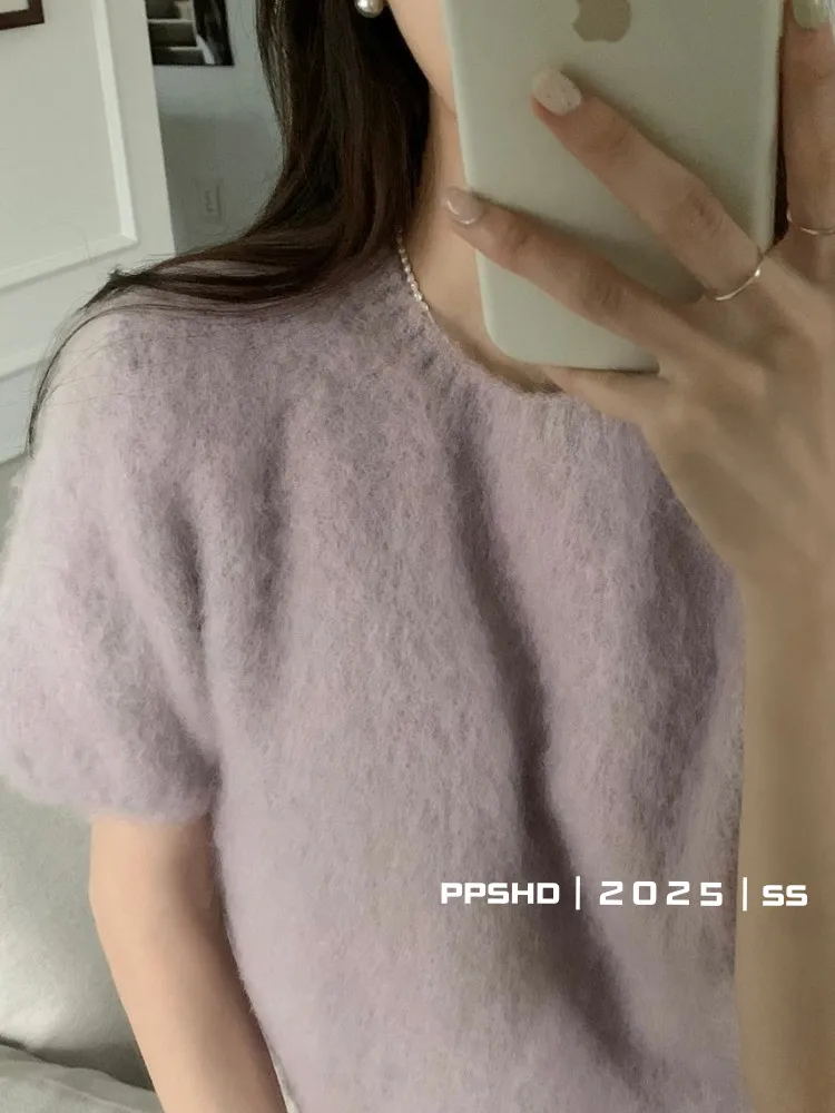 

Retro Soft Plu ort Sve Knitted Sweater Women's Autumn Winter Loose Slimming Top Comfortable Lazy Sle Polyester Fiber