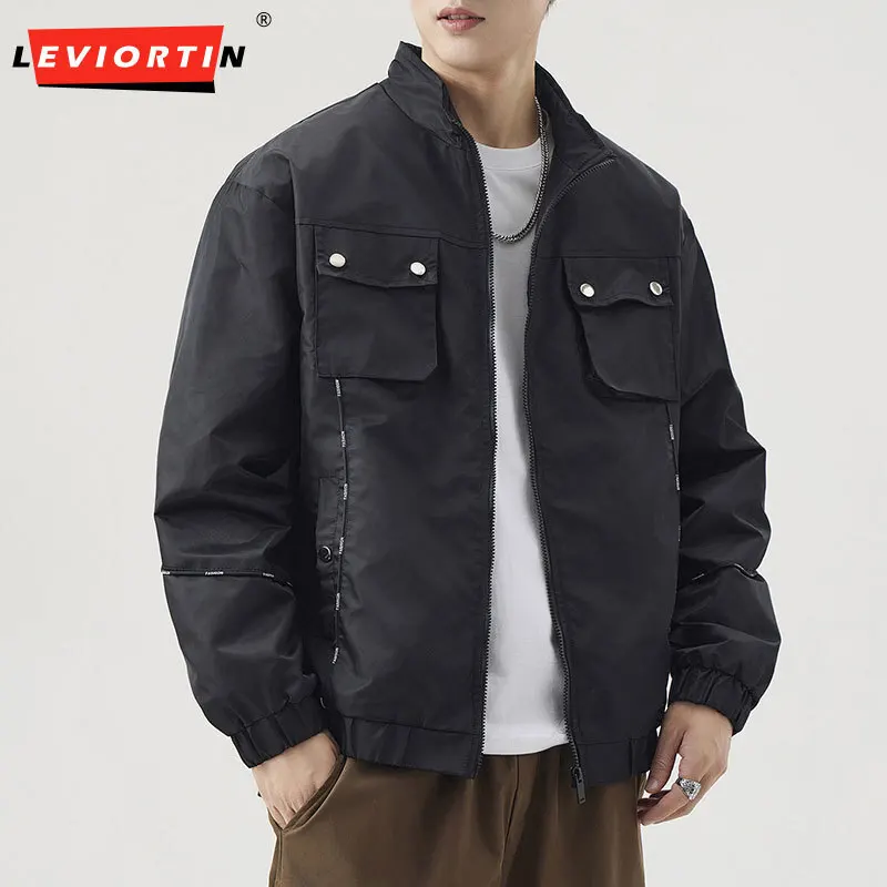 

2025 Men's autumn and winter new style American retro fashion versatile loose casual outdoor lapel workwear jacket jacket