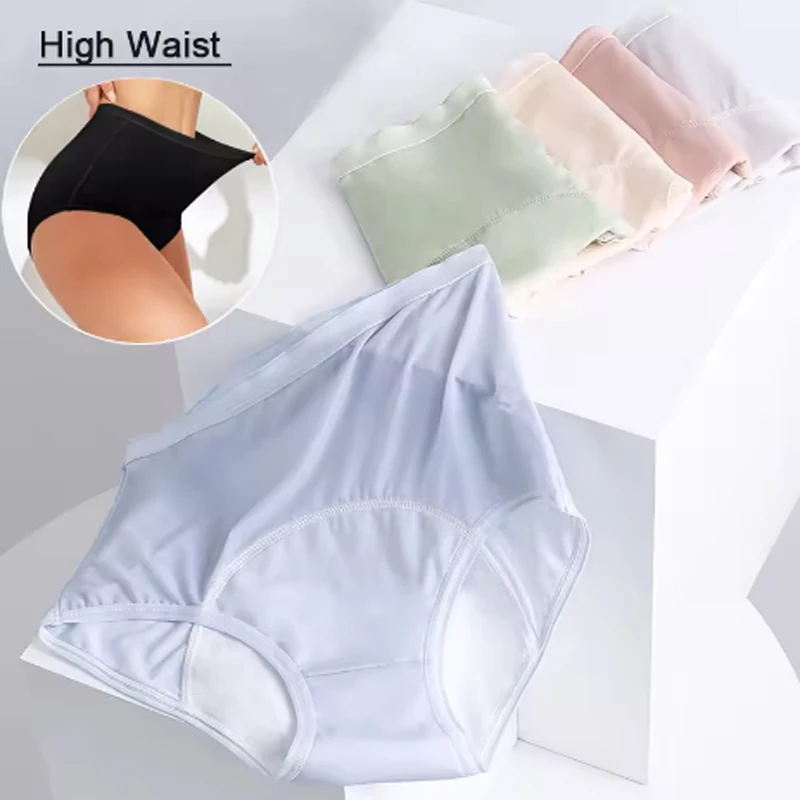 

5Pcs/Leak Proof Menstrual Panties Physiological Pants Women Underwear Period Cotton Waterproof Briefs Plus Size Female Lingerie