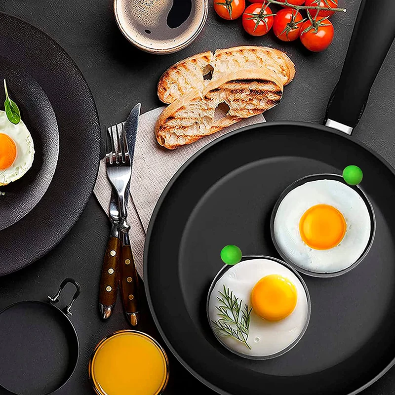 Stainless Steel Fried Egg Pancake Shaper Omelette Mold Mould Frying Egg Cooking Tools Kitchen Accessories Gadget Rings 5 Style