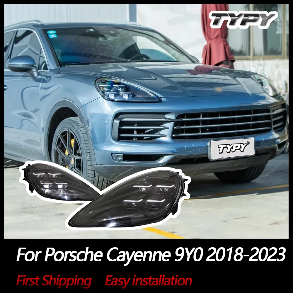 

TYPY Car Headlights For Porsche Cayenne 9Y0 Headlamps 2018-2023 Car Lamps Upgrade 2024 Style Plug and Play Auto Accessories