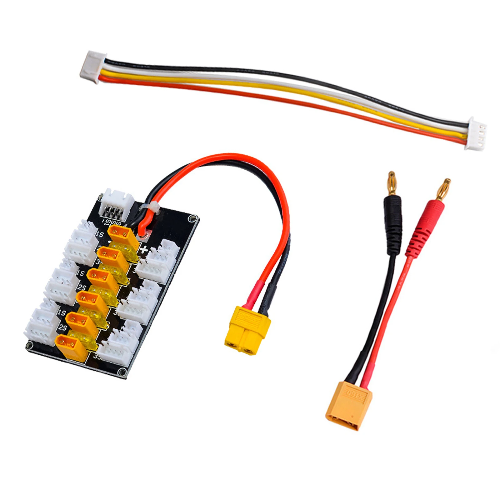 18AWG Silicon Cable 1S-3S XT30 Charging Board Plug Parallel Board For IMAX B6 B6AC Quick Charger RC Models Accessories