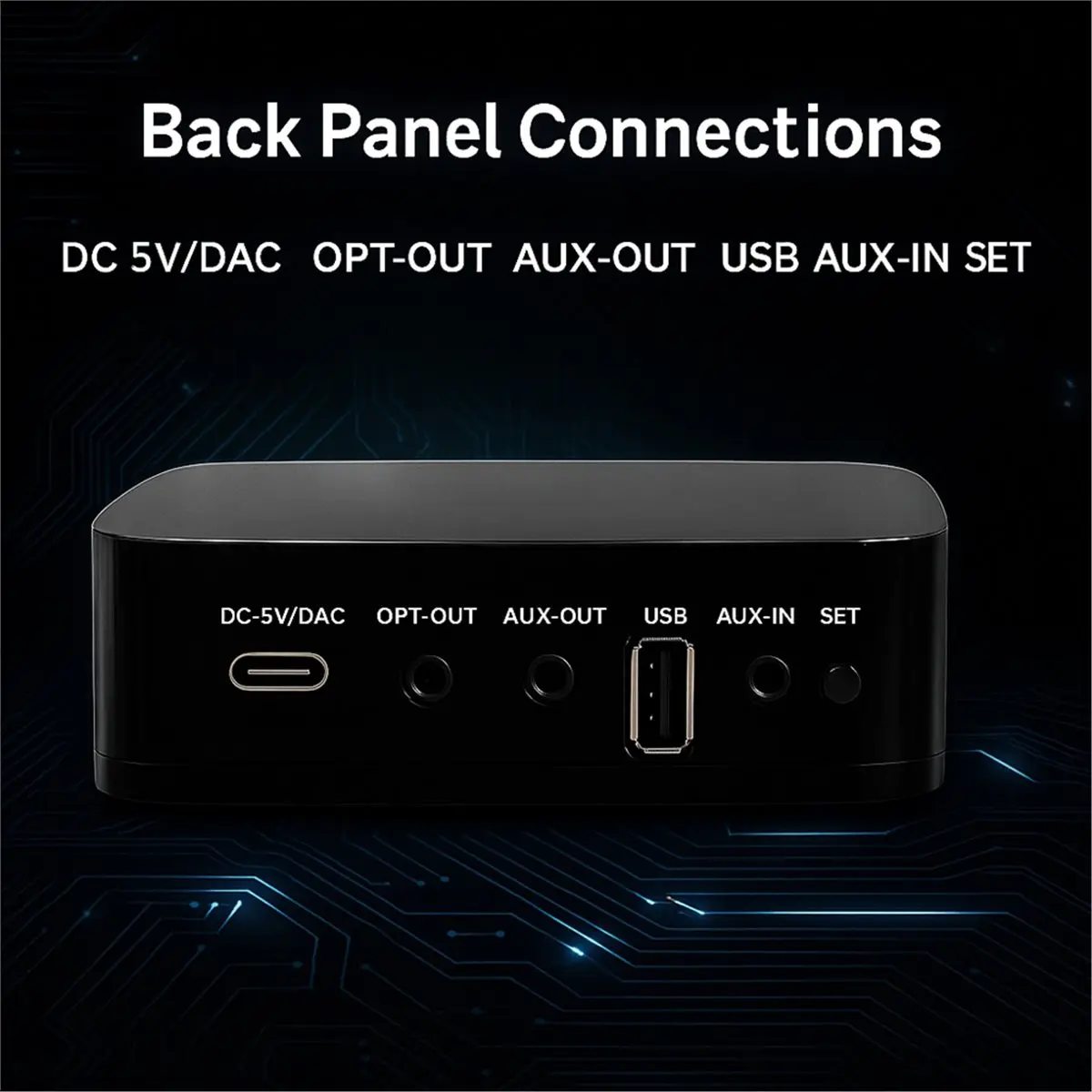Receptor de Audio Inalámbrico Wifi, Reproductor de Música, Audiocast Ieast PPlay R10 DLNA para Airplay, Adaptador de Audio y Música