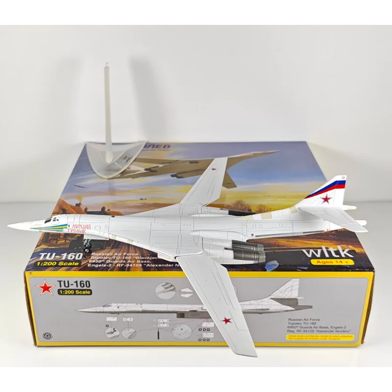

WLTK масштаб 1/200 советские ВВС TU-160 TU160 лебедь бомбардировщик литой под давлением сплав модель самолета Коллекционный декоративный предмет
