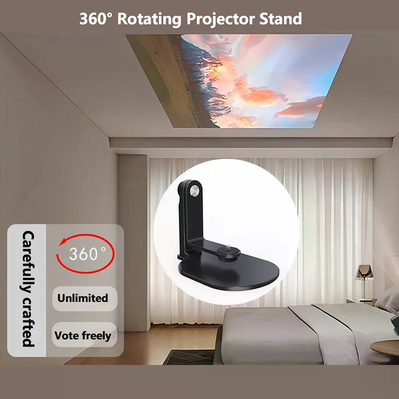 

Adjustable 360° Rotation Desktop Projector Stand Holder for XGIMI Halo H6 HY300 HY320 Universal Bedside Mount