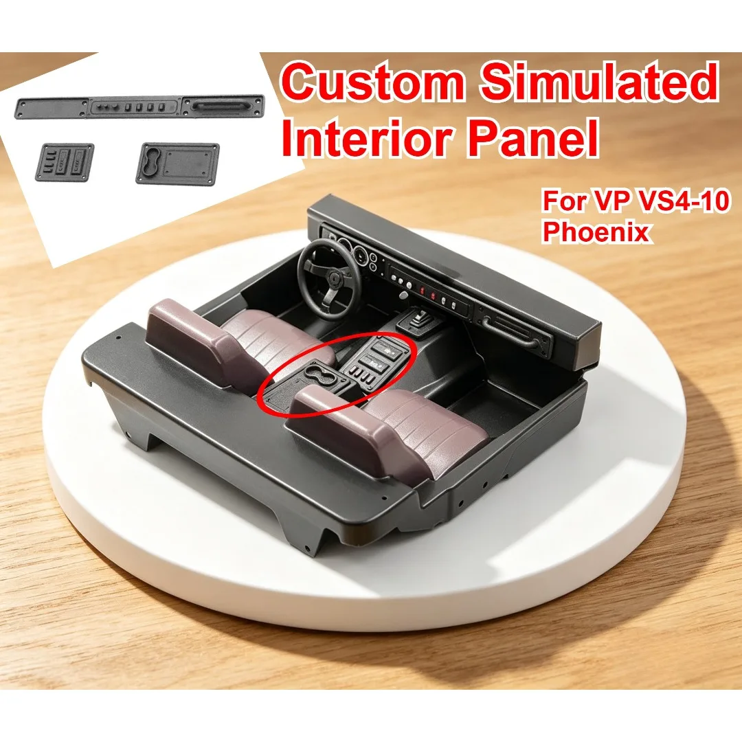 For VP VS4‑10 Phoenix 1/10 RC Crawler Scale Interior Panel Custom Model Race‑Style Exterior Appearance Upgrade Hobby Accessories