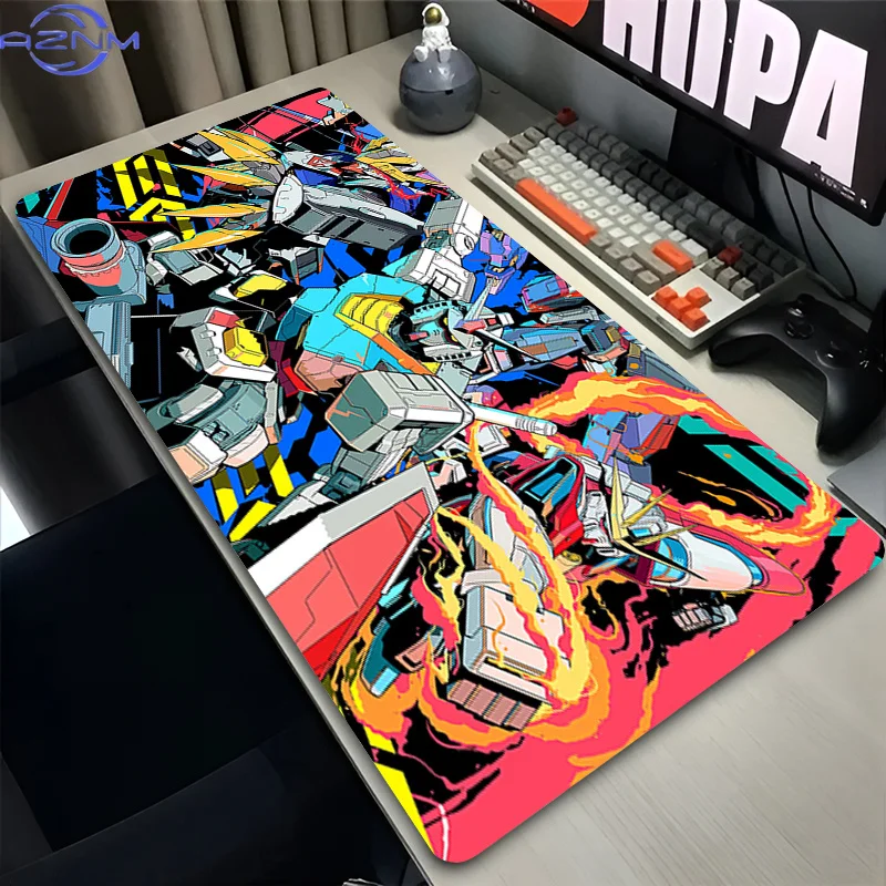 Mouse Pad Mechanical Warrior RX-78-2 G-gundam Locked Edge E-sports Anti Slip Computer Gamer table mat Gaming Office Home Durable