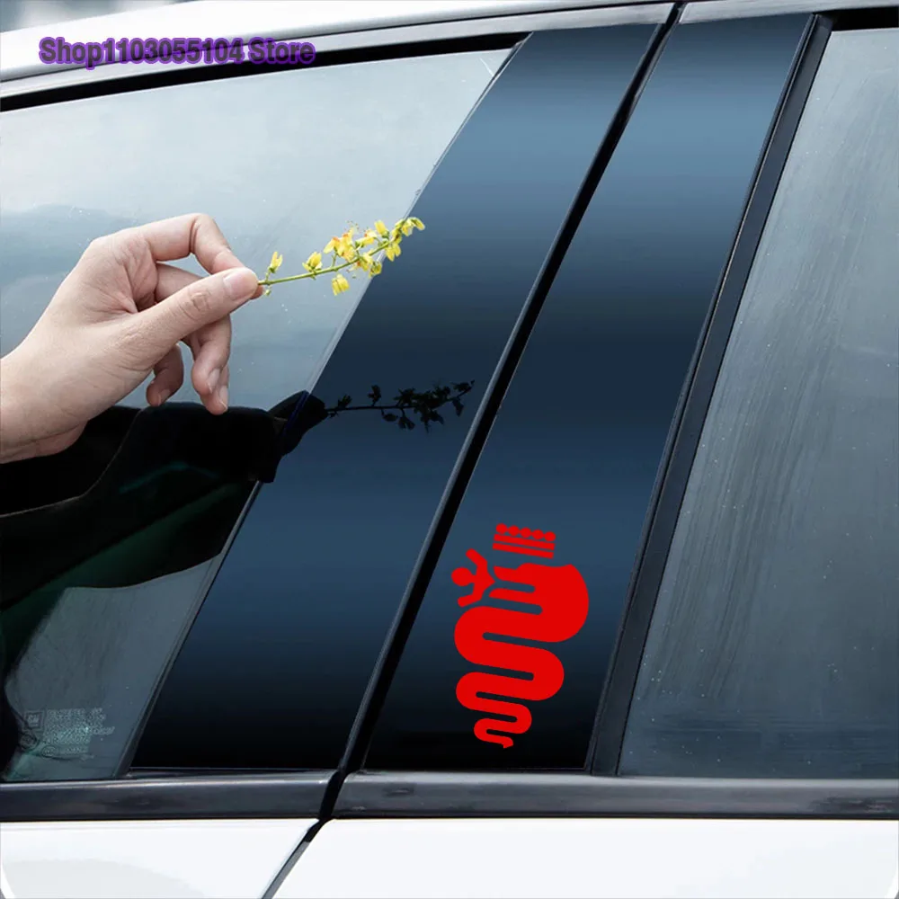 2PCS Car Body Sticker Vinyl Decal For Alfa Romeo Alfa Romeo Giulietta Mito Stelvio Giulia 159 147 156 Styling Accessories