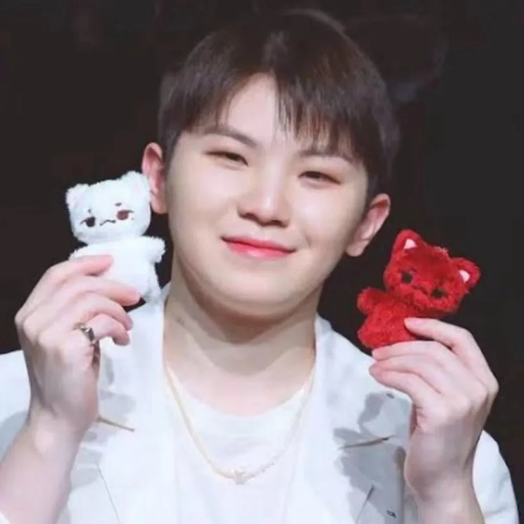 Kpop Idol WOOZI Animal Plush Doll Keyring Cute Lee Ji Hun Stuffed Dolls