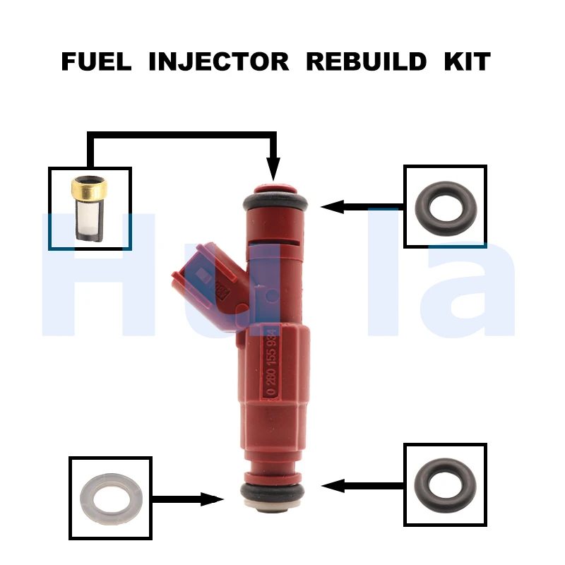 

Fuel Injector Service Repair Kit Filters Orings Seals Grommets for Dodge Ram 1500 Ram 2500 Ram 3500 5.2L 5.9L 0280155934