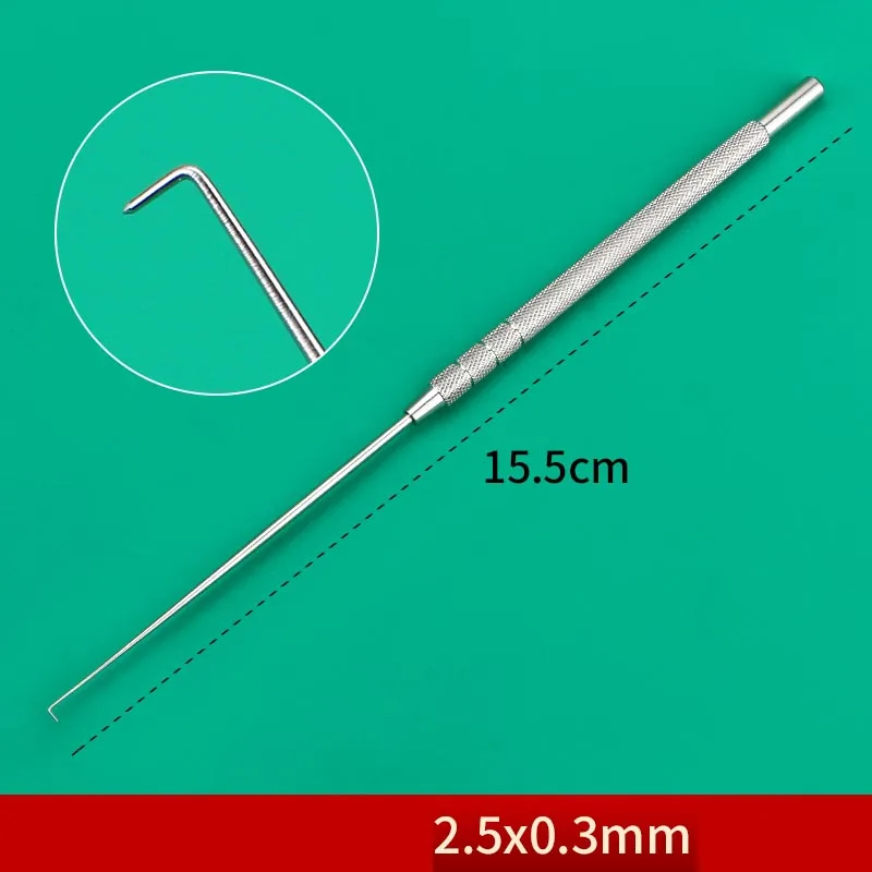 Stainless Steel Ear Use Hook Cerumen Hook/earpick Straight/Gun Type Hospital ENT Instrument Tool