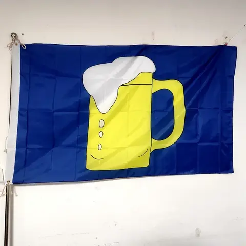 90x150cm Beer Mug Flag Polyester Advertising Banner Perfect for Bars/Pubs/Breweries Durable Outdoor Business Promotion