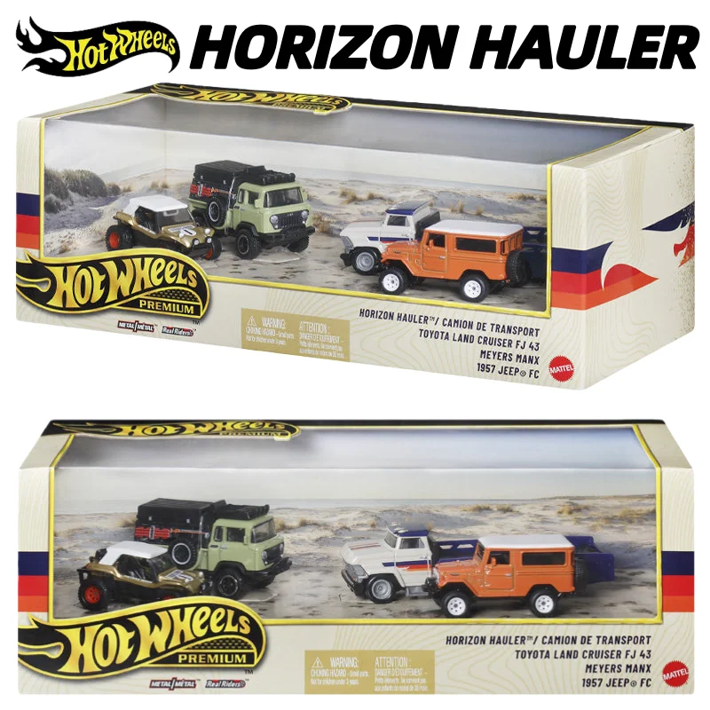 Hot Wheels GMH39 1:64 modèle de voiture en alliage moulé sous pression Toyota Land Cruiser FJ 43 Jeep FC-jouet de collection pour cadeau d'anniversaire