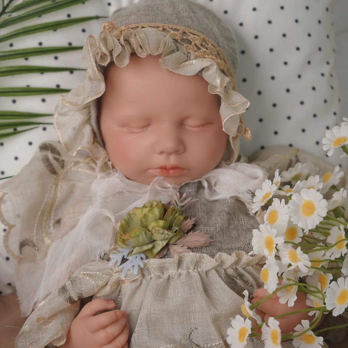

Flexible Silicone Reborn Doll Lifelike Visible Veins Rebirth Baby for Christmas Gift Cuddly Baby Girl