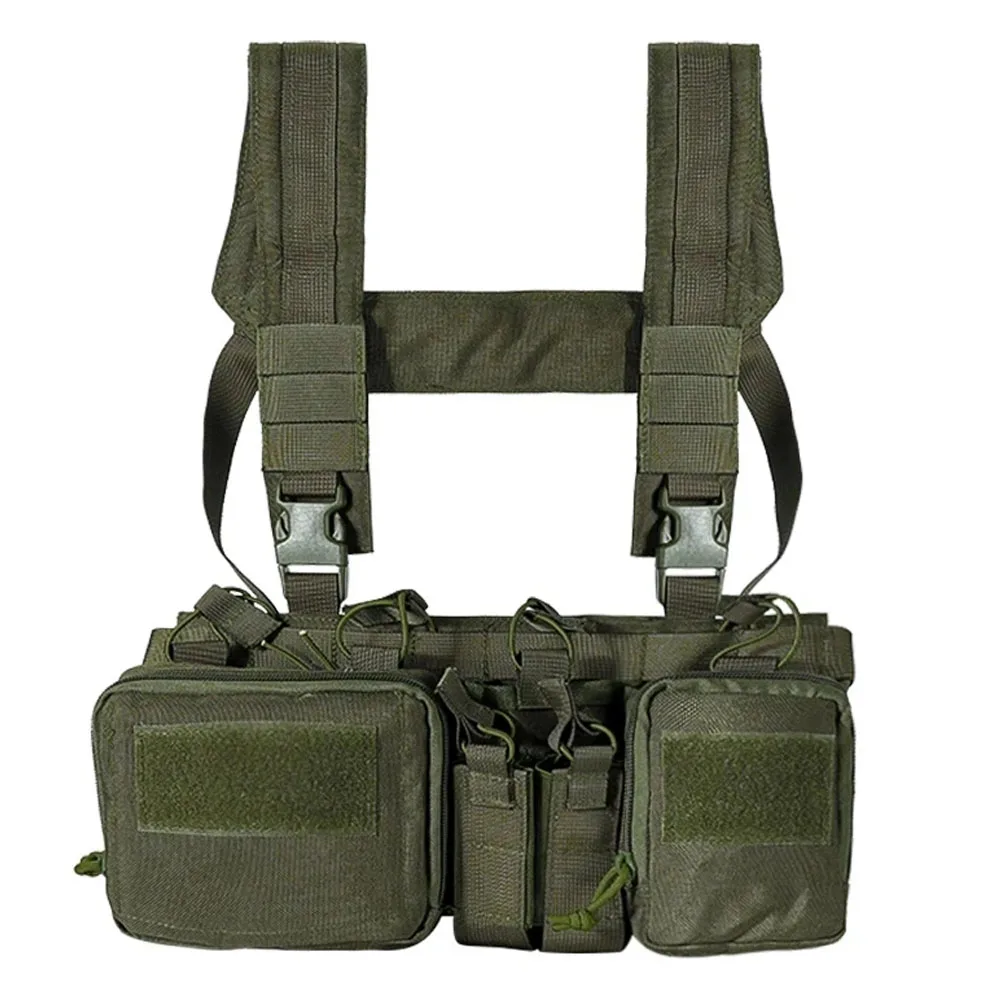 CS Match Wargame TCM Chest Rig Airsoft Tactical Vest Gear Pack Magazine Pouch Holster Molle System Waist Men Nylon Vest