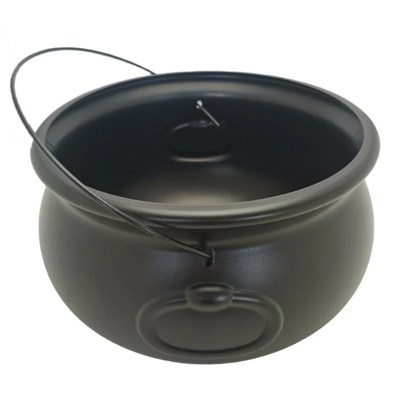 

Large 12" Witches Cauldron Kettle Sweets Candy Bowl Halloween Party Decoration