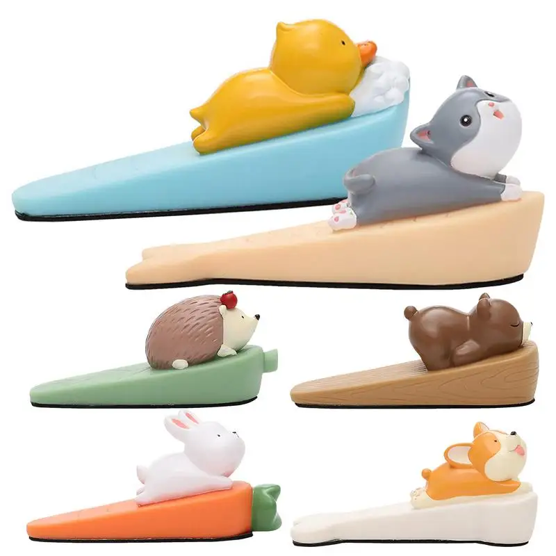 Safety Protector Cute Cartoon PVC Figure Door Stopper Wedge Door Jam Catcher  Door Stopper Wedge Door Jam Baffle Home Tools