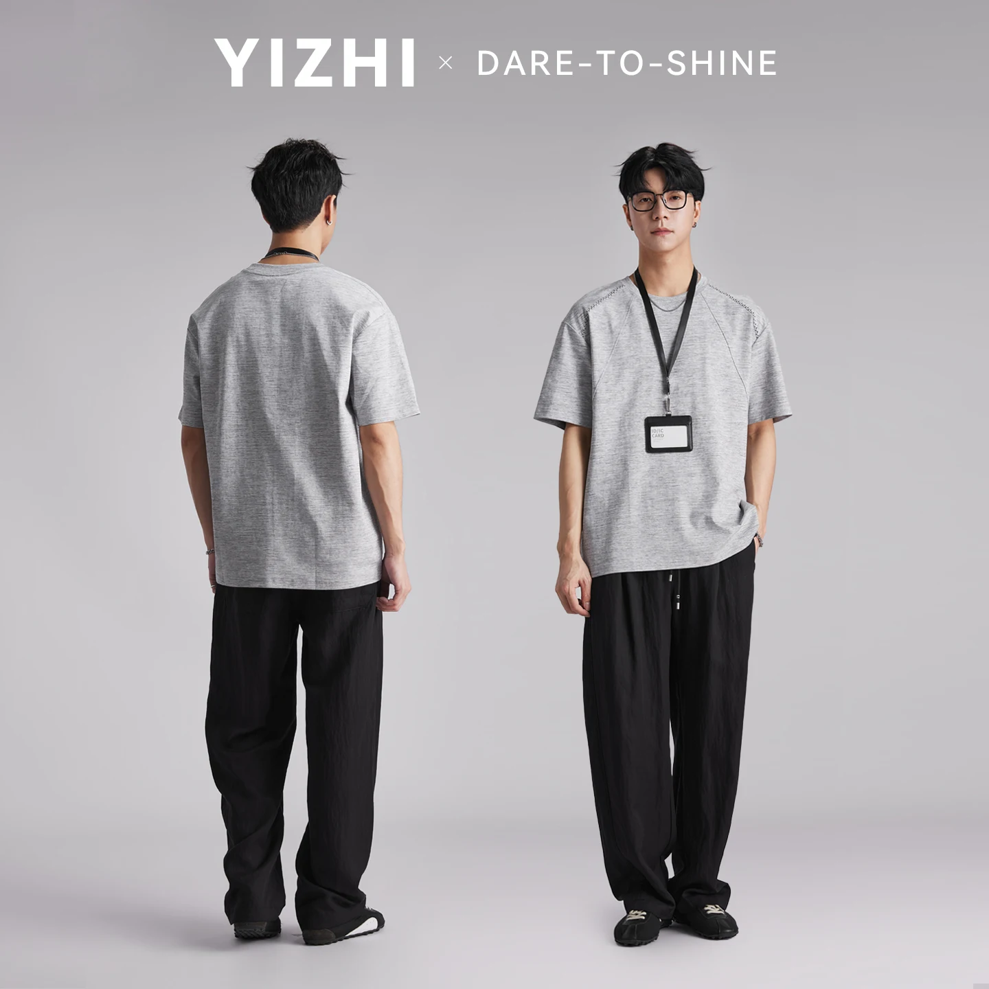 

Fashion Men Tie Dye Stitching Detail Short Sleeve T Shirts 2026 Summer Loose Drop Shoulder Breathable Versatile Casual Tees Tops