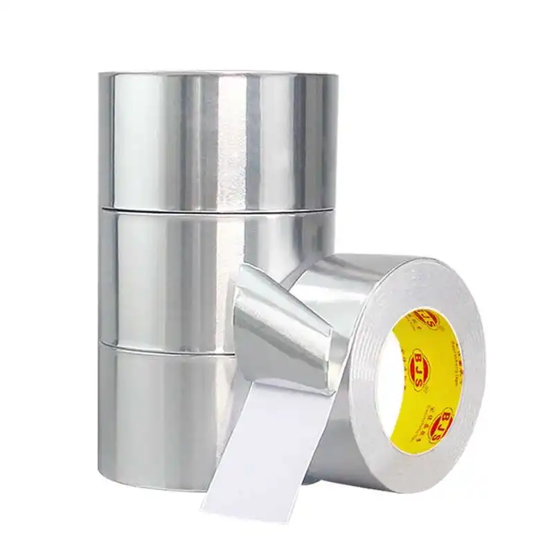Kitchen Pipe Repair Tape Adhesive Sealing Foil Heat Insulation Leak Proof Tape High Temperature Resistance Aluminum Foil Tape