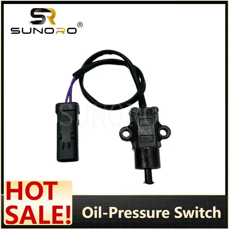 Oil-Pressure Switch ZAX30/E305/E306/E307/PC56 – 24V Pilot Signal for 5-8t Excavators, Plug-and-Play, 12-Month Warranty