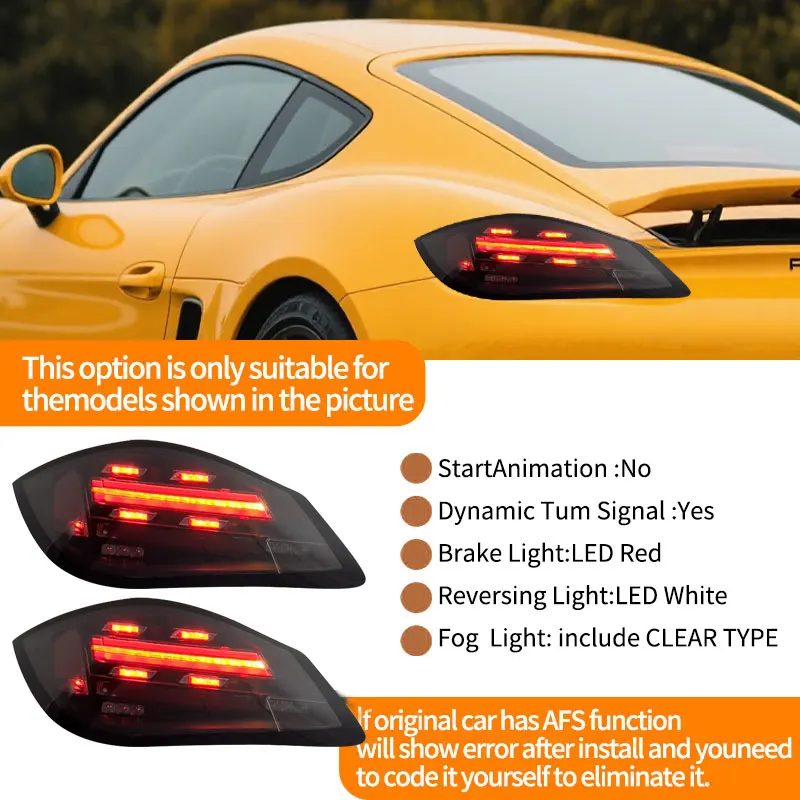 ポルシェケイマン 987.2 テールライトキット 09-12 変換 LED デイ