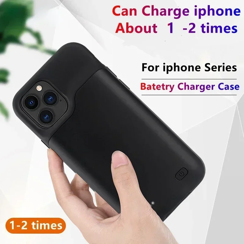 For Iphone 13 Pro Max Battery Case for Iphone 12 11 Pro Max Smart Power Bank Charger Cover for IPhone XS Max XR 7 8 Plus SE2 SE3