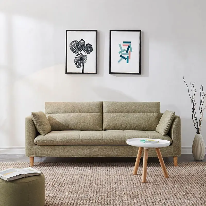 Sofás sencillos nórdicos para sala de estar, sofás minimalistas de Europa perezosos, Salas Y sofás reclinables familiares, Muebles económicos para el hogar