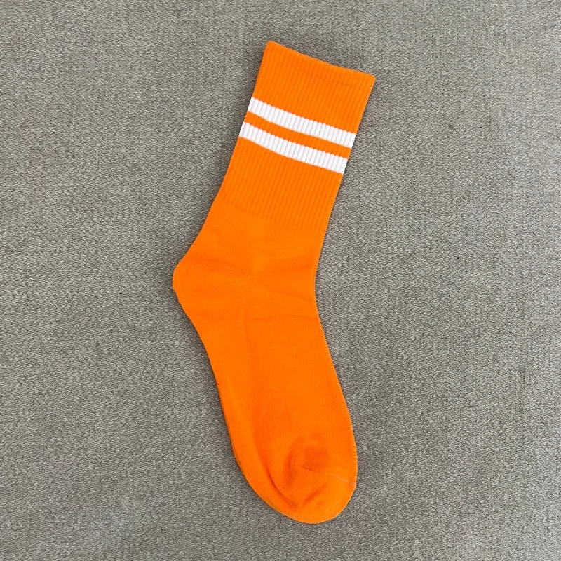 New Cool Women Autumn Winter Short Cotton Socks Sport Female Lady Colorful Striped Cute Black White Basic Socks For Women