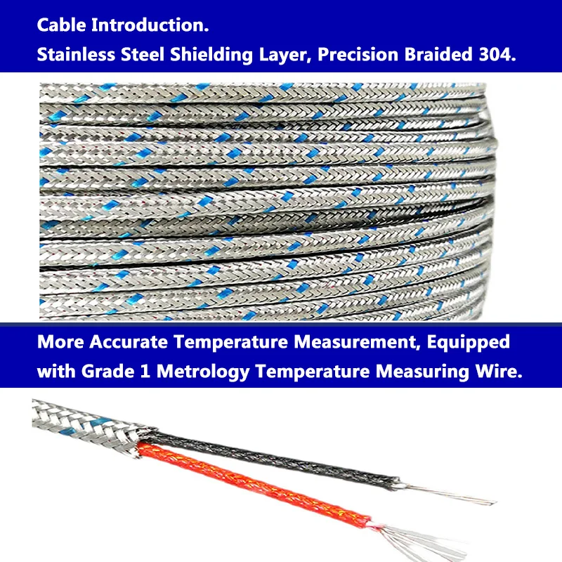 T-J-Typ K-Typ Thermoelement-Sensor, Heißkanal-T-Form-Knopfsonde zur Temperaturmessung im Spritzgussverteiler – Detail 4