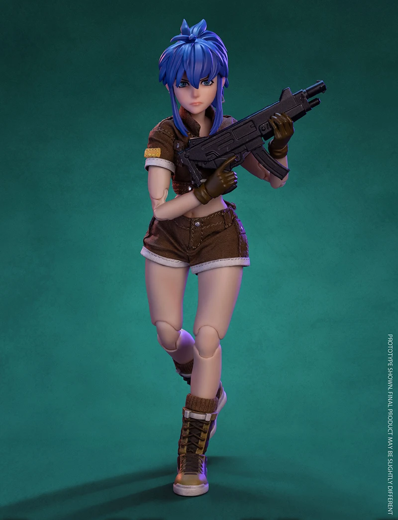 TUNSHI STUDIO METAL SLUG TS-012 1/12 Scale Female Soldier Leona 14.5cm Full Set Collectible Action Figure Model Doll - view 5