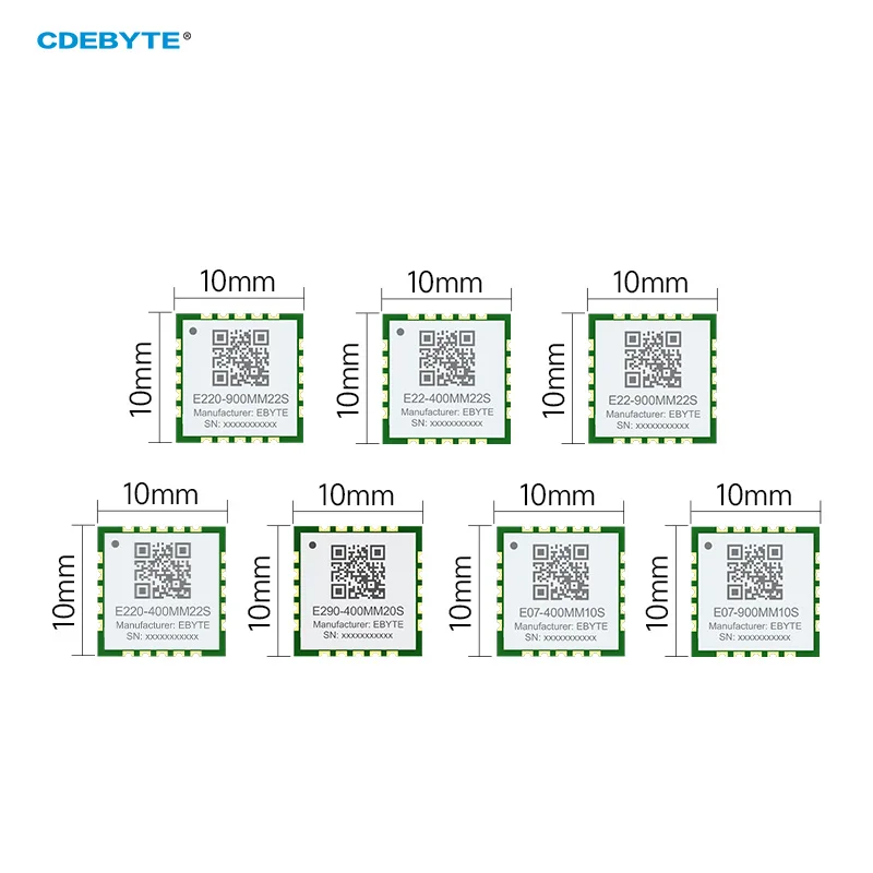 PAN3060/SX1262/CC1101/LLCC68 Ultra Samll RF Module 433/868/915Mhz 10dBm/20dBm Wireless Module